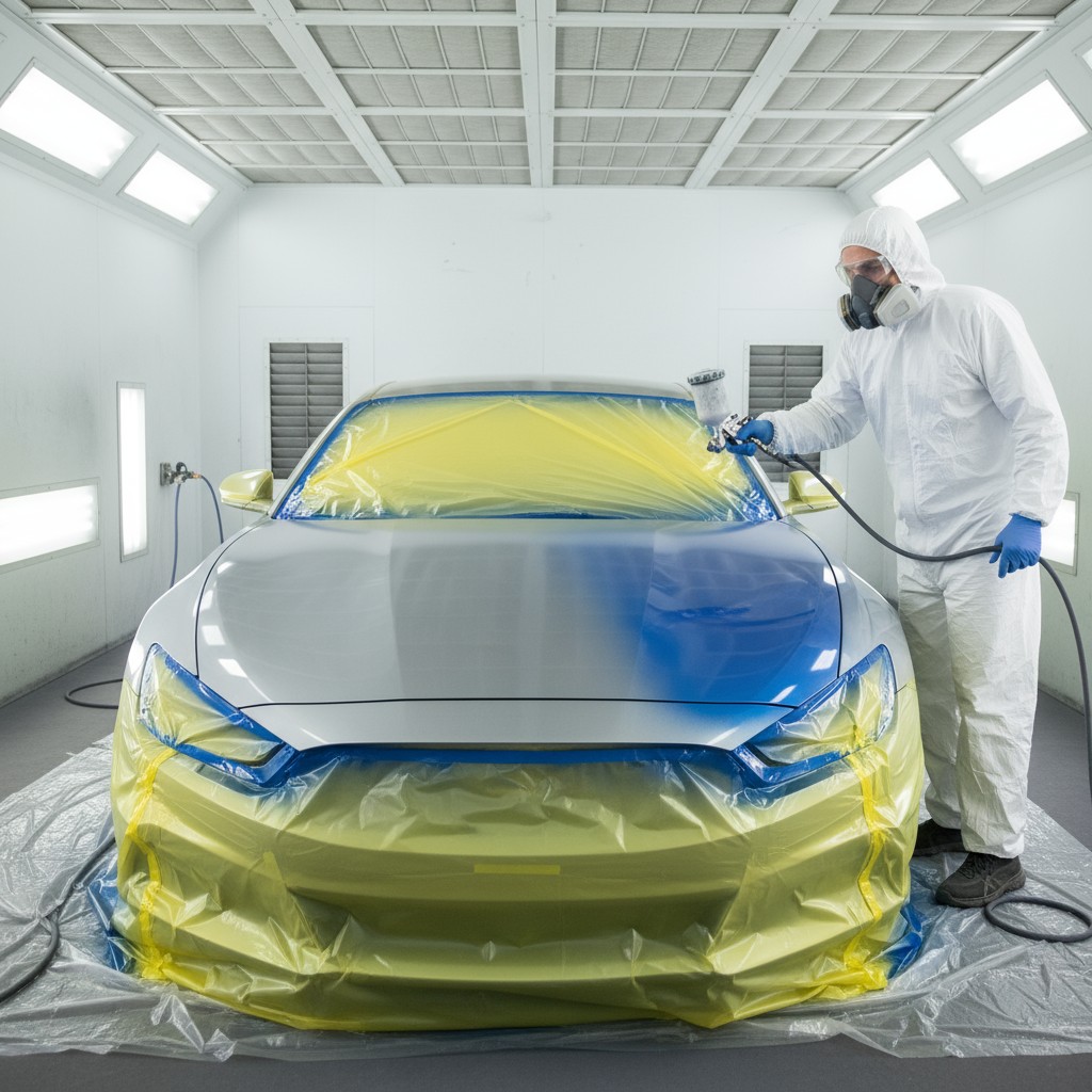 GenAI-Bild: Lackierkabine