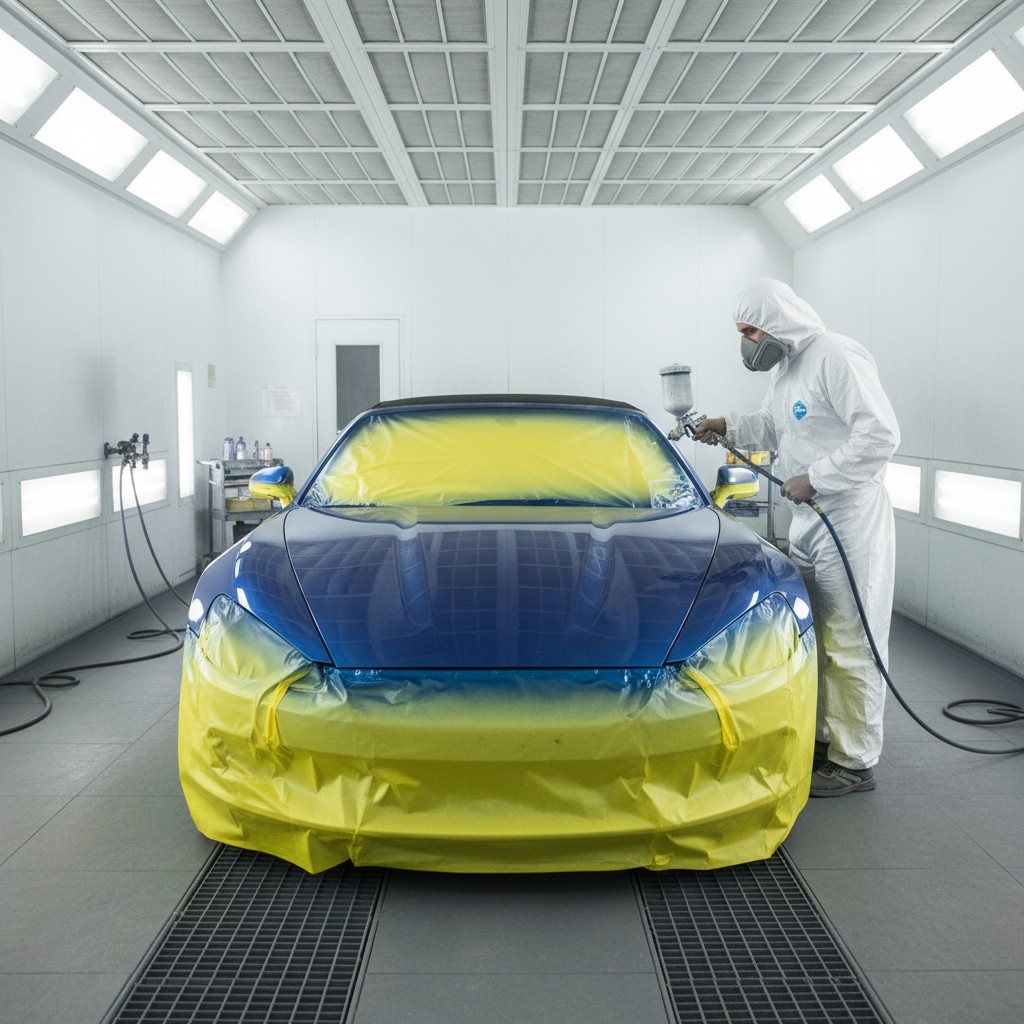 Lackierkabine GenAI-Bild: Lackierkabine